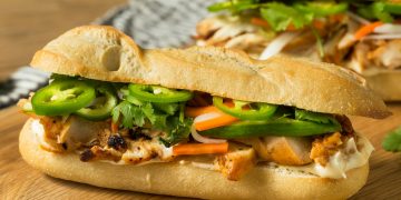 Homemade Vietnamese Banh Mi Sandwich
