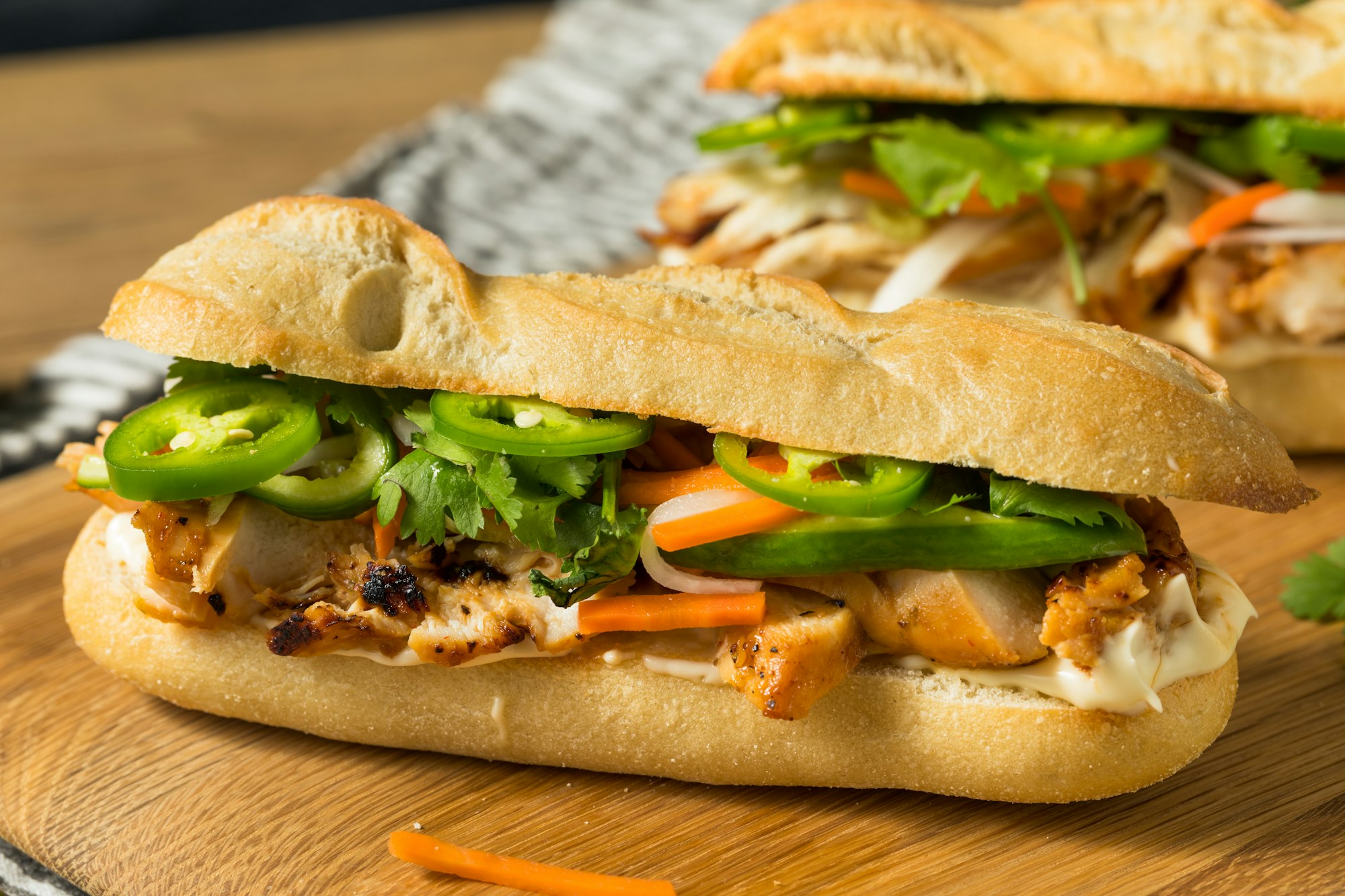 Homemade Vietnamese Banh Mi Sandwich